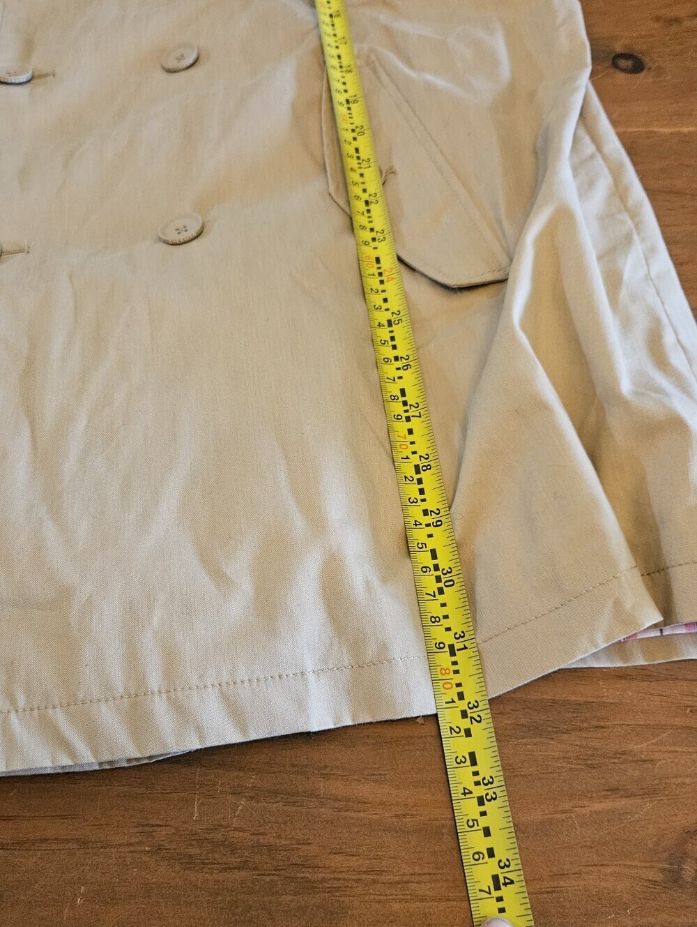 Ben Sherman Womens Double Breasted Khaki Jacket Size XXL - Picture 7 of 11